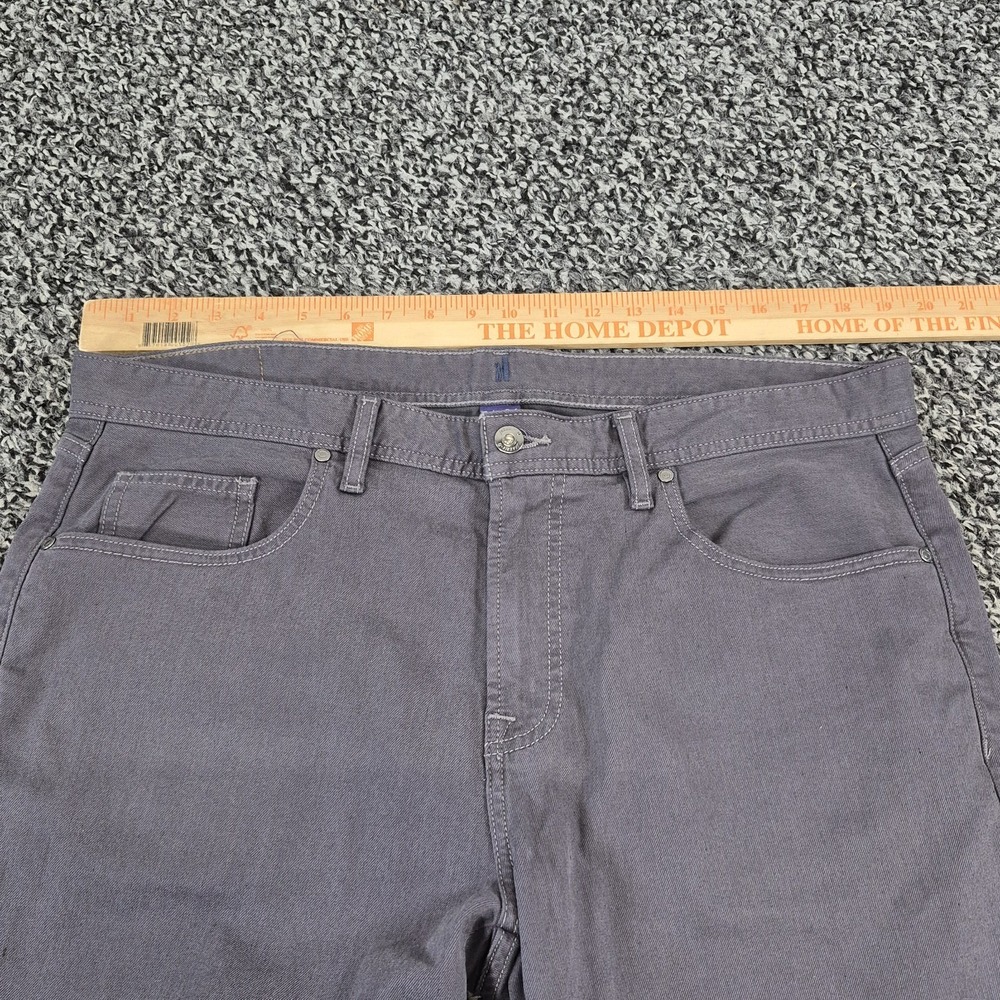 johnnie-O Hugo 5-Pocket Pants Men's 36x34 Stone Gray Stretch Chino JMPA1470 - Picture 3 of 8